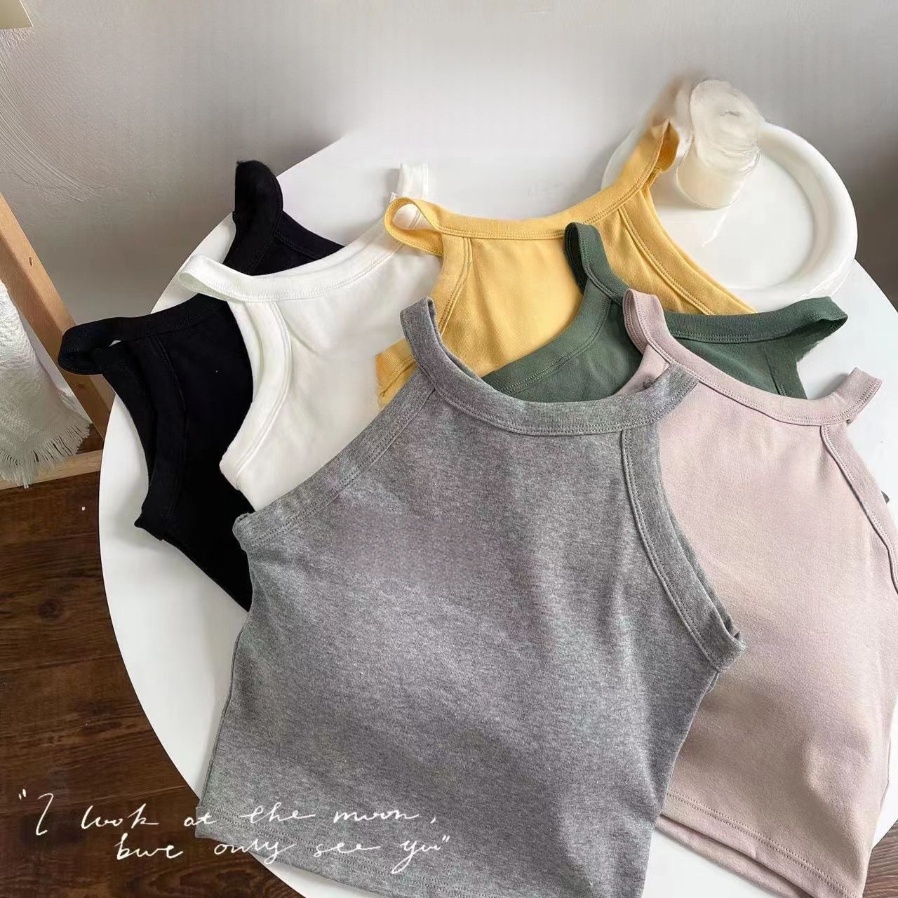 Braless Halter Neck Top with Built-In Bra Pads
