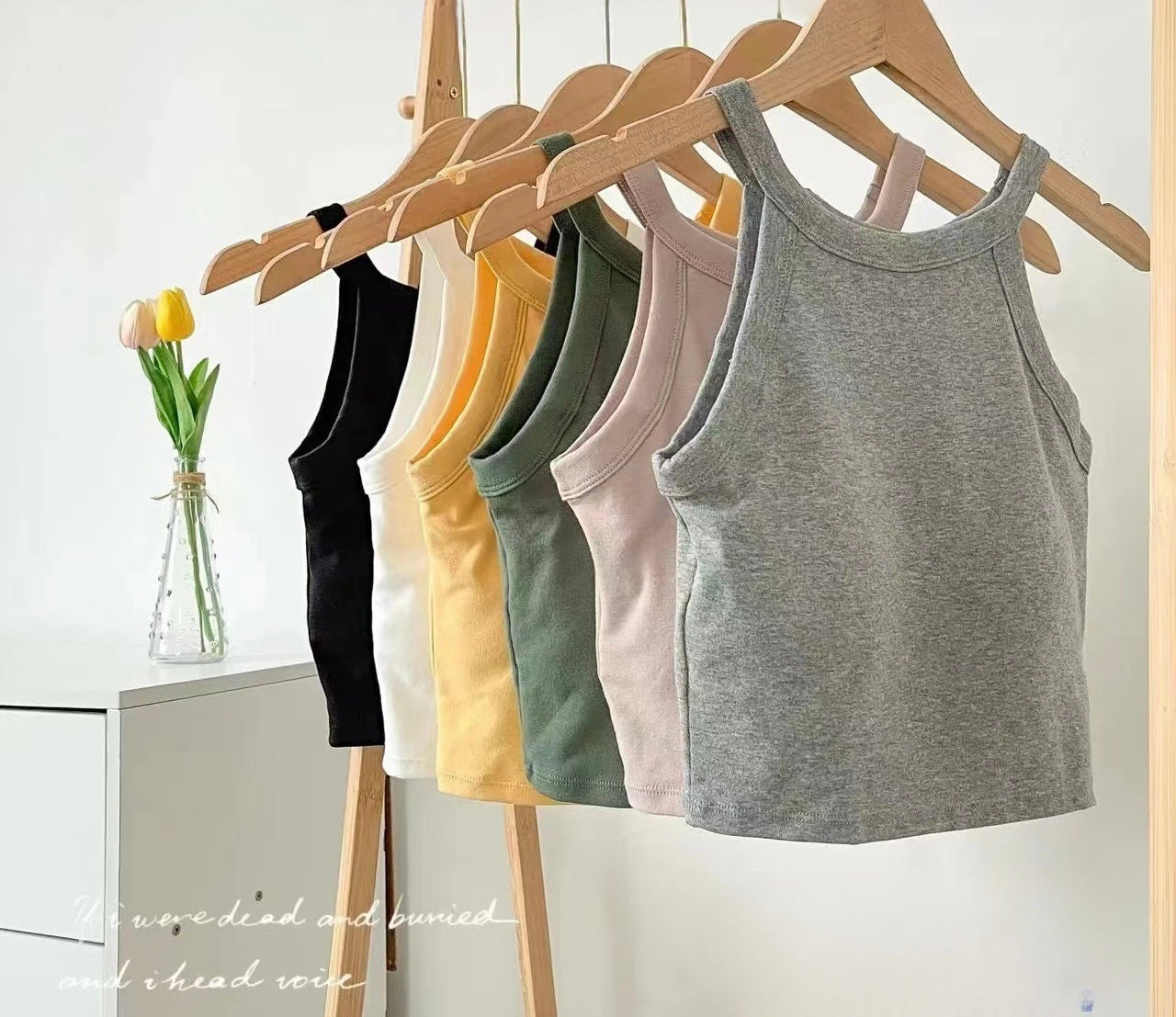 Braless Halter Neck Top with Built-In Bra Pads