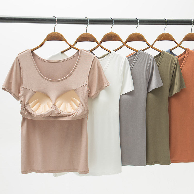 Super Comfortable Top -Bra Tee