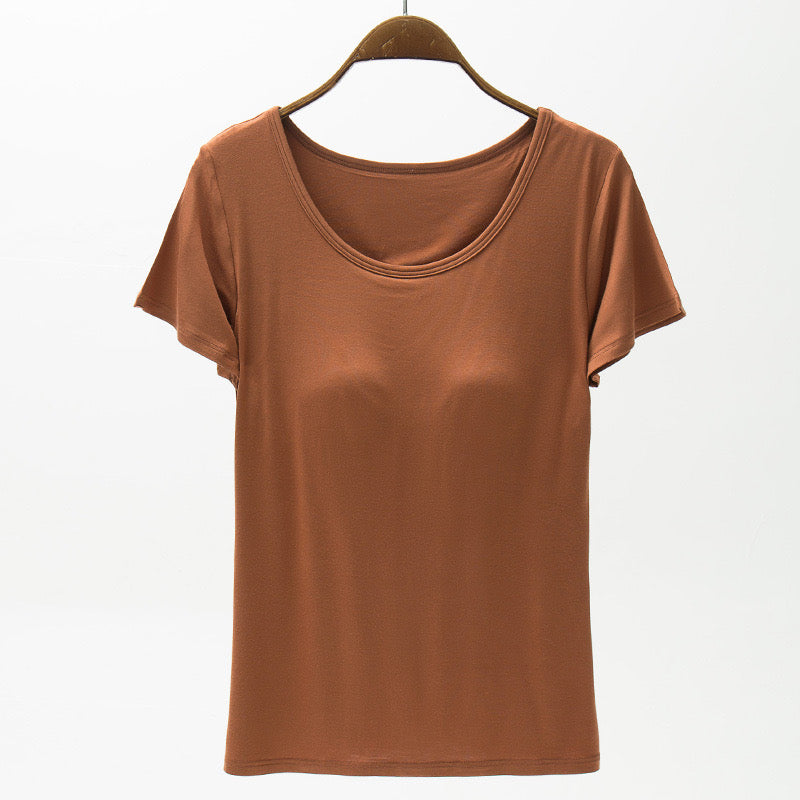 Super Comfortable Top -Bra Tee