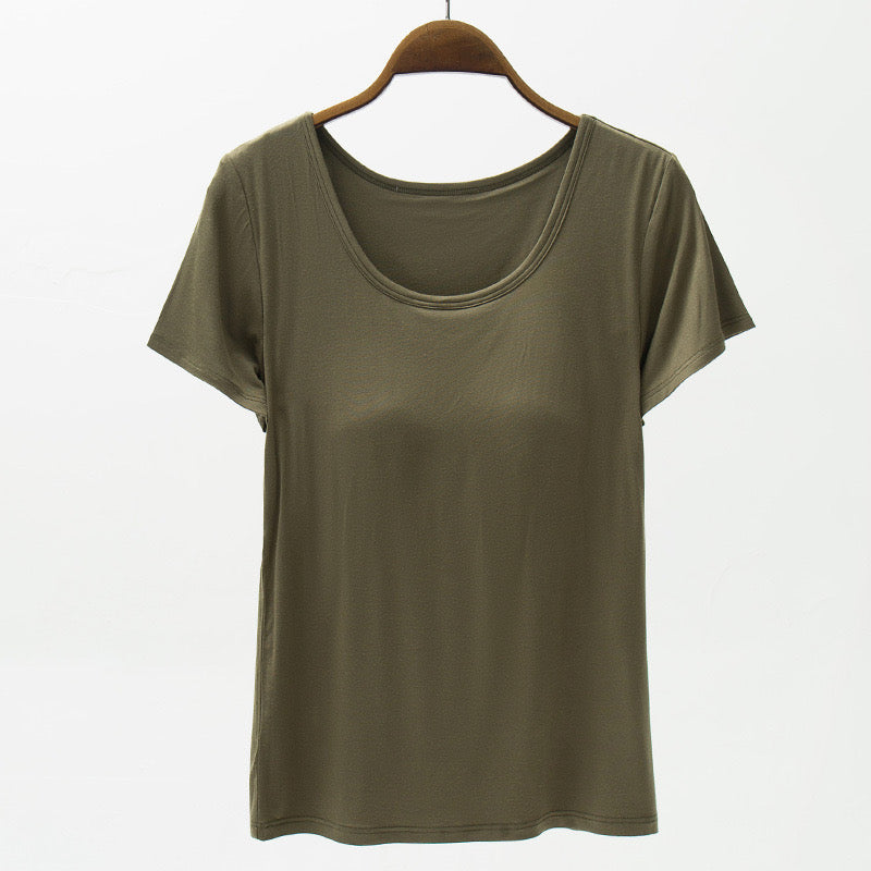 Super Comfortable Top -Bra Tee